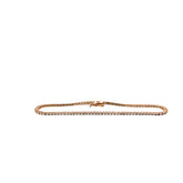14k Rose Gold 1.53ct I SI1 Round Diamond Tennis Bracelet